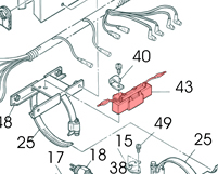 43) Resistor assembly